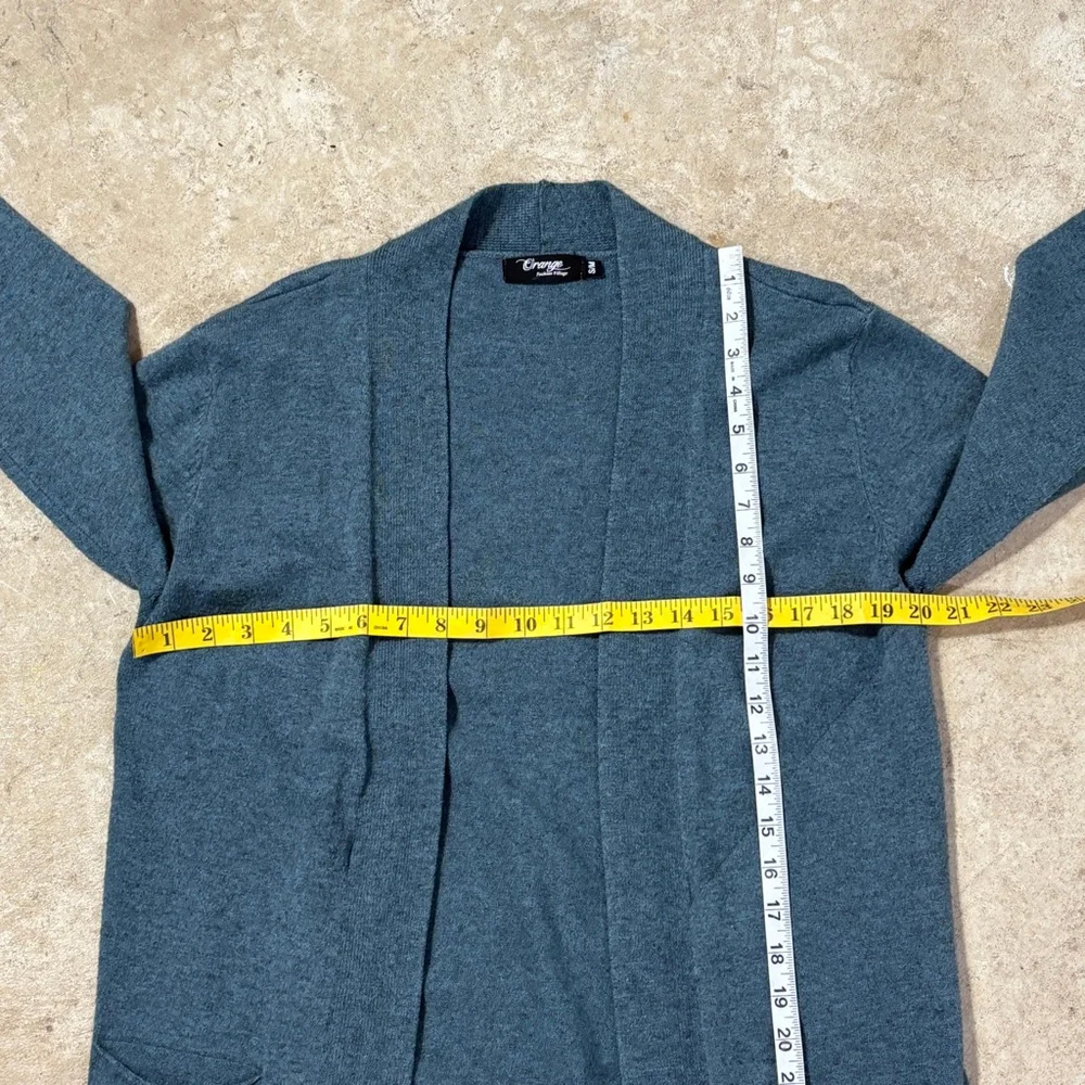 Modal Orange Fashion Village Teal Long Soft Touch Cardigan Women’s S/M Pockets